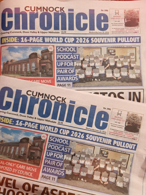 Cumnock Chronicle Cumnock Chronicle